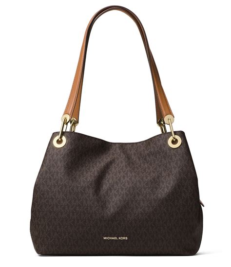 michael kors raven bag brown|mk raven shoulder bag.